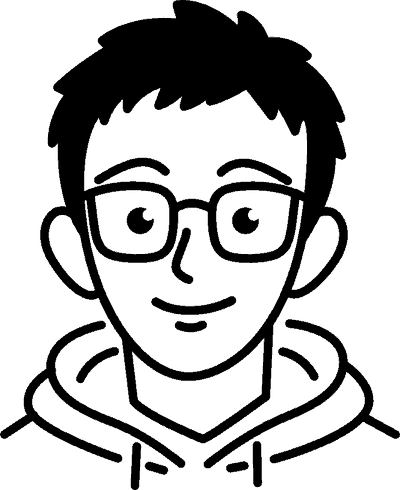 A drawing of Éloi, the maker behind Pixelcolorist.